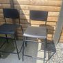 Black breakfast bar chairs Image 2