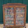 Quality Oak Glazed Display Cabinet Image 2