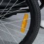 Dog Trailer, Mesh Windows, Roll-Up Cover, Universal Coupler, Steel Frame, Yellow, 140 x 71 x 83 cm Image 6
