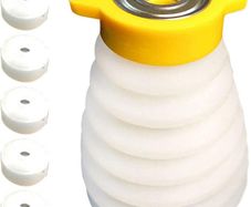 Drill dust Cover Collector Silicone Scalable for Ceiling Electric Hammer Hand Impact Drill Hole Saw Dust Bowl, Dustproof Tool of Dril Power Tool(for 160mm)