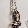 Elegant Sterling Silver Necklace with Faux Pearl & CZ Pendant Image 5