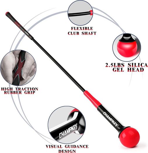 Golf Swing Trainer - Tempo & Flexibility Training Aids Warm-Up Stick Ideal for Golf Indoor & Outdoor Practice