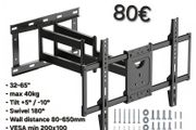 Tv Wall Mount Bracket Tilt Swivel Full Motion 32"-65"