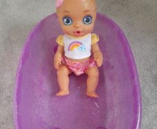 Baby Born doll and bath