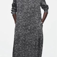 COS  Abstract Checked Shirt Dress