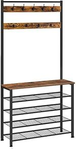 Coat Rack with Shoe Storage