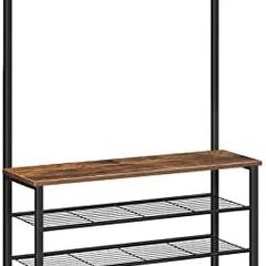 Coat Rack with Shoe Storage