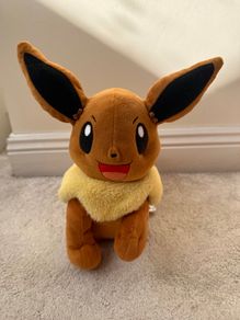 Pokemon TOMY My Friend Eevee approx. 11 Plush Ears Move Talks Used Please see photos
