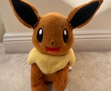 Pokemon TOMY My Friend Eevee approx. 11 Plush Ears Move Talks Used Please see photos