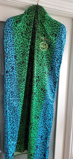 VERSACE x H&M 100% silk black and gold studded high neck top Sz 14 (Fit 14-16UK) - Bnwt