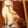 pair of vintage chalk mantle dog's, Image 4