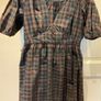 Gorgeous French designer Sessun black check boho style dress L 12 Image 3