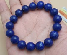 Top Quality Lapis Lazuli Bracelet Polished 11mm Gemstone Bead