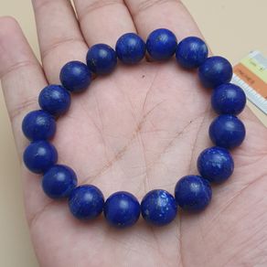 Top Quality Lapis Lazuli Bracelet Polished 11mm Gemstone Bead