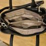 Black Faux-Leather Bessie Handbag Image 7