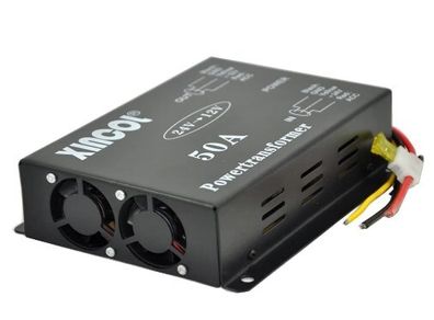 XINCOL DC 24V to DC12V 50A 600W Buck Voltage Reducer DC/DC Car Truck Power Converter Step-down Regulator Transformer
