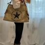 Vintage Canvas Tote Bag Cream - BRAND NEW Image 2
