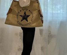 Vintage Canvas Tote Bag Cream - BRAND NEW