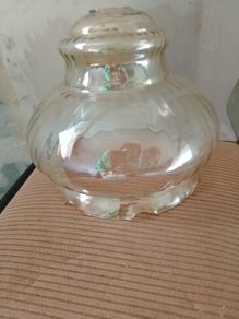 Vintage Ribbed Glass light shade