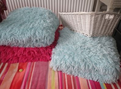 shaggy fleece throw blanket x3