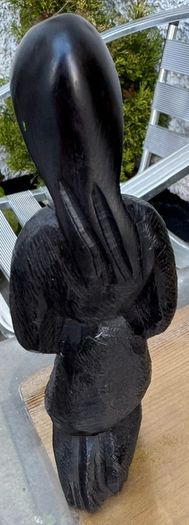 Black Madonna and child statue