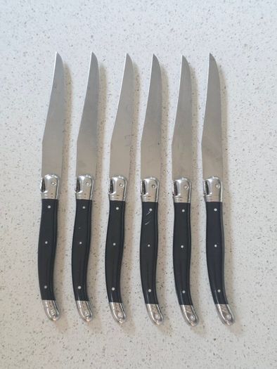 Laguiole Jean Dubost France Set of 6 Steak Knives