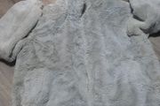 New look grey soft fur jacket