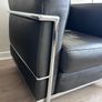 LC2 Club Chair by Le Corbusier (Alivar) Black Leather Armchairs Image 4