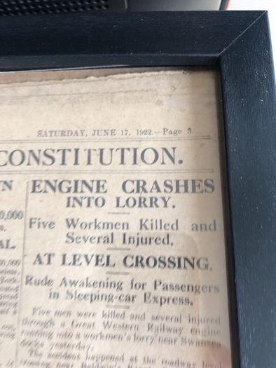 Old newspaper articles 1922