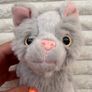 Our Generation Battat Gray Kitten Kitty Cat approx. 16 cm. Used Please see photos Image 4
