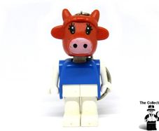 Lego Vintage 1980s Lego Fabuland Clover Cow Keychain Very Rare And Hard To Find