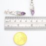 Vintage 925 Sterling Silver Moonstone Amethyst Earrings Image 7