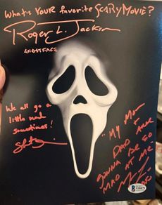 Matthew Lillard & Skeet Ulrich roger jackson Signed  Autograph Beckett