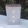 Large Modernist Polished Metal flower vase Image 8