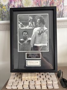 Hand-Signed Muhammad Ali Framed Picture Iconic Collectible