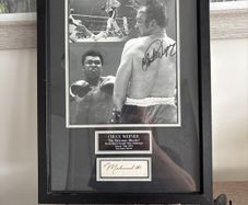 Hand-Signed Muhammad Ali Framed Picture Iconic Collectible