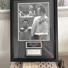 Hand-Signed Muhammad Ali Framed Picture Iconic Collectible
