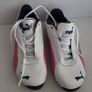 New pink white and navy junior puma trainers Image 8