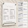 Personalized Acrylic Price List Sign Custom Logo & Menu for Salons Studios Image 2