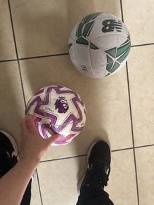 2 soccer balls