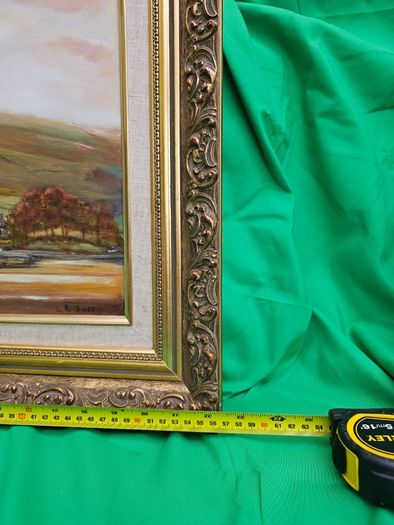 Beautiful Vintage Oil Painting "Carlingford Lough" (1991) by Dublin Artist L. Rothwell  Framed