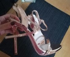 Brand new Public Desire pair of gold sandals