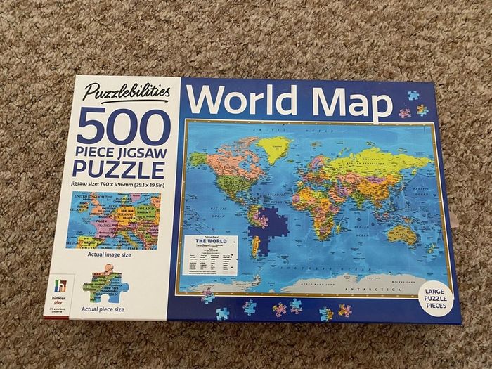 Puzzlebilities World Map Jigsaw - see 2 pics