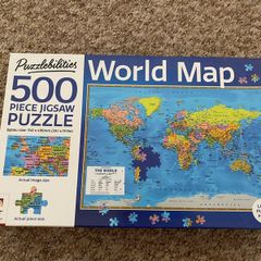 Puzzlebilities World Map Jigsaw - see 2 pics