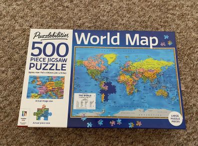 Puzzlebilities World Map Jigsaw - see 2 pics
