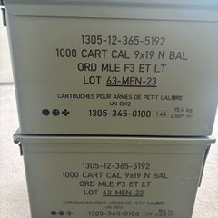 Metal Ammunition box. NATO ammo boxes in mint condition