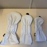 White Four Leaf Clover Golf Head Cover Set Image 2