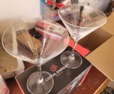 4 martini glasses