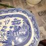 Victorian Very Large Antique Blue and White Food Serving Platter Image 7