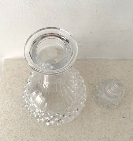 Vintage French Crystal Decanteur 1980s